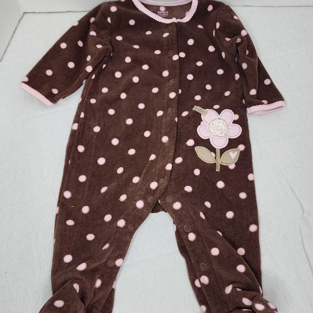 Carter's Brown Polka Dot Baby Onesie